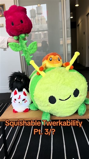 Why they kindaaaaaa 🍑 #squishable #squishables #caterpillar #kitsune #scorpion #massive #rose #twerk