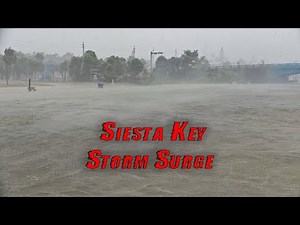 Storm Surge Overtakes Siesta Key, Florida - Hurricane Helene