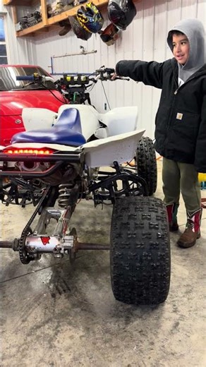 06 LTR 450 shooting flames 🔥