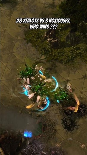 SC2.BattleRumBle:28 Zealots vs 3 Noxiouses #sc2 #rts #starcraft2 #스타크래프트2