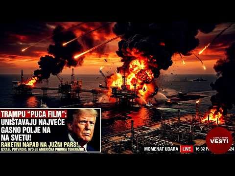 TRAMPU PUCA FILM! Izraelski raketni udar na Južni Pars! Najveće gasno polje na svetu u plamenu!