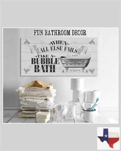 When All Else Fails Take A Bubble Bath - Canvas