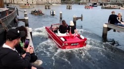Water way to bow out: Amsterdam enjoys its final parade of amphibious cars
