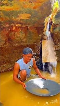 Amazing Gold Discovery From The Mountains Through Natural Waterfall Complete Manual Gold Prospecting