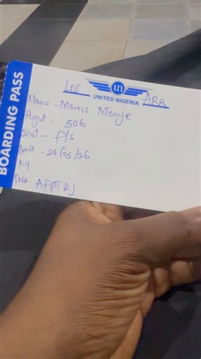 What’s going on with our aviation I was on an early morning flight with United Nigeria and I (alongside many other passengers) got issued a handwritten ticket. If I didn’t video it, you probably will not believe me. It’s concerning for me.