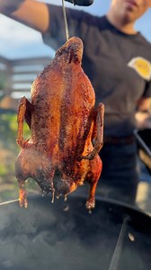 Weekend sessions - smoked duck in the barrel cooker. A kawakawa berry spice rub to start and then glazed with manono rum and orange throughout the cook. 🦆🛢️😶‍🌫️ #youcansmokehere #bbq #duck | Chef Monique Fiso