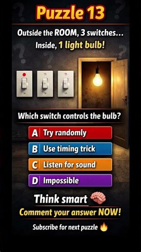 Puzzle 13 🧠 Only Geniuses Get This Right! Can You Solve It? 🔥 #logicalpuzzle #logicpuzzle