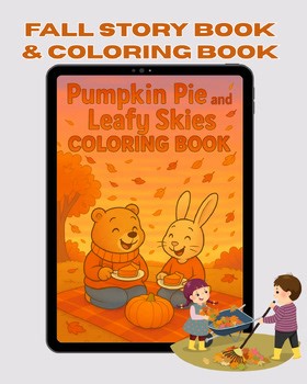Fall Coloring Book for Kids | Pumpkin Pie & The Leafy Sky Story