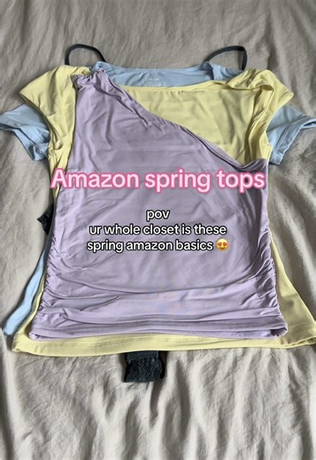 amazon spring basics>>>> all in my Amazon storefront #amazonfinds #amazonfashion #amazonfashionhaul #amazontops #cutetops #cuteclothes #springtops #amazonspringtops