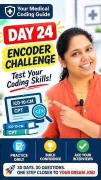 DAY 24 🔥 ENCODER CHALLENGE! | Test Your Medical Coding Skills 🩺 #Shorts