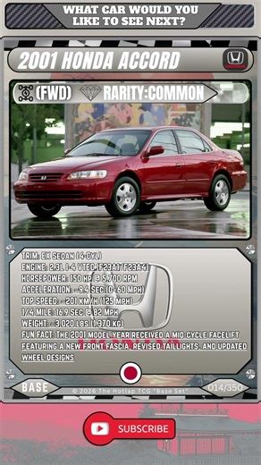 The Daily Pull (Viewer Suggested) 2001 Honda Accord EX Sedan