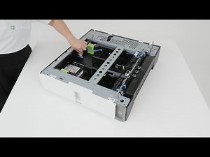 CS963/CX833/CX961/CX962/CX963—Installing the 550-sheet tray