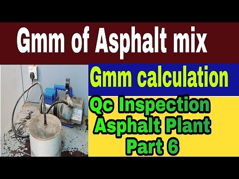 Gmm of Asphalt mix with calculation