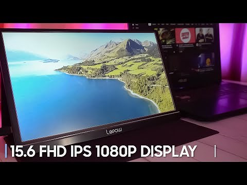 Lepow Z1 1080P Portable Monitor Unboxing & Review!