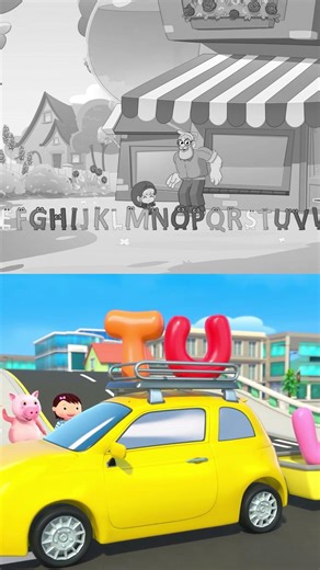 Chalo ABC Seekhen!🎶 (Q-Z) #shorts #hindimai #forkids #abc