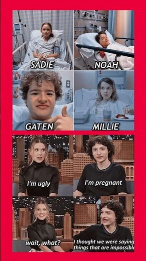 “When You Say Something Impossible 😂 | Stranger Things Cast Savage Moment” #explorepage #entertainm