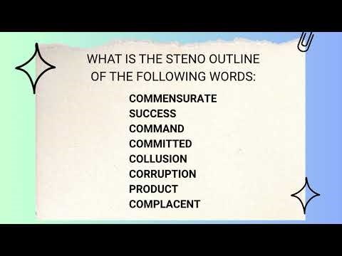 LESSON 23: MACHINE SHORTHAND DICTATION PRACTICE AT 35-40 WPM