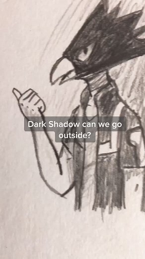 Mastering the Art of Drawing Tokoyami and Dark Shadow | My Hero Academia | TikTok