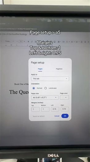 How I format my book in Google Docs for beta readers 📖 #writingabook #writing #bookformatting