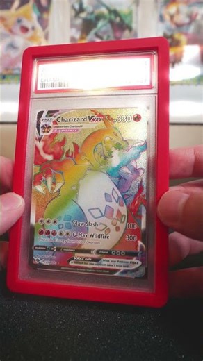 2020 Pokemon Champion's Path Rainbow Charizard VMAX PSA 9 #pokémoncards