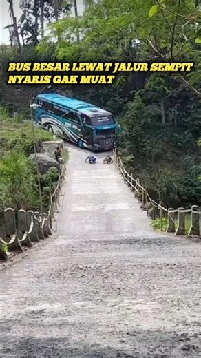 Skill Supir Bus Level Dewa! Melewati Jalan Kecil Menurun dan Berliku 🔥