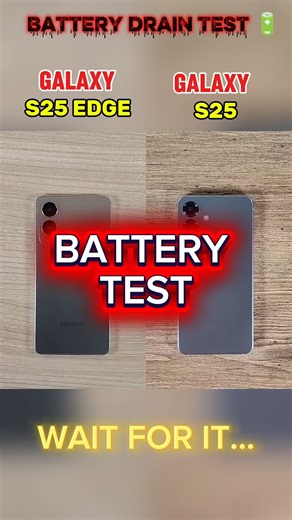 ⚡☠️ GALAXY S25 EDGE VS GALAXY S25 BATTERY TEST 🔋