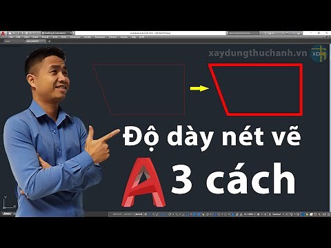 Cách gán thay đổi cài đặt hiển thị chiều dày nét vẽ trong Cad | Xây Dựng Thực Hành