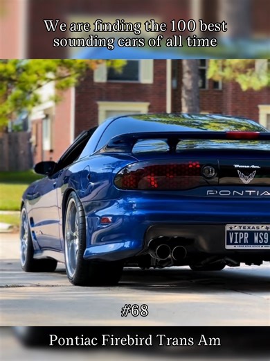 You do not need to see a Pontiac Firebird Trans Am to recognize it. The long hood, bold design, and muscle car heritage already tell you what era it comes from, a time when cars were built to feel powerful and unapologetic. With the right exhaust system, the Trans Am sounds exactly how it looks. Deep, raw, and full of presence, every rev feels heavy and mechanical in the best way. Some say modern cars are faster, but very few sound this honest. Do you think this is what muscle cars should always