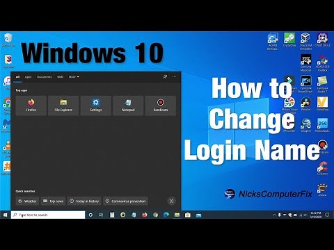 How to Change User Name of Account in Windows 10 or How to change Windows 10 username Free & Easy