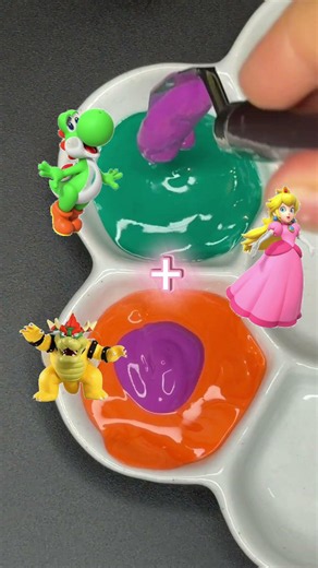 Orange 🟠 + Green 🟢 + Purple 🟣 = Ultimate Mario Fusion!