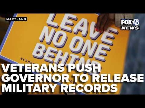 Veterans push Gov. Wes Moore to release military records, urge transparency
