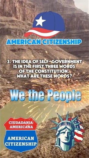 United States Citizenship🗽🗽civic question #3