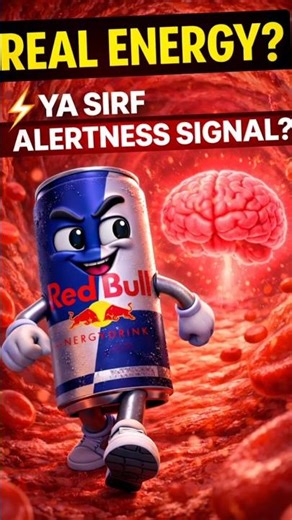 Energy Drink = Real Power Ya Brain Trick? Body Ka Sach 😱 #facts #shorts