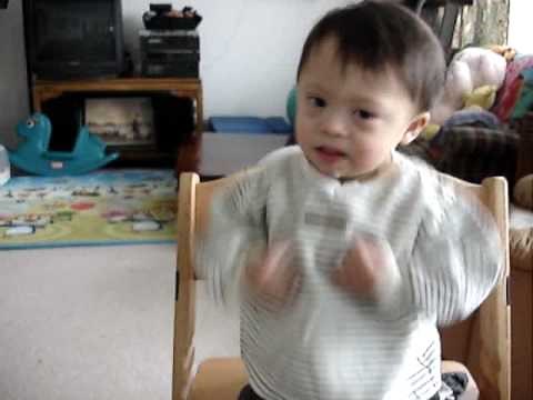 Down Syndrome Baby Signing