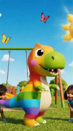 #nurseryrhymes #kidssongs #toddlersongs #kidsvideo #preschoollearning #rainbow #dinosaur #kidsshorts