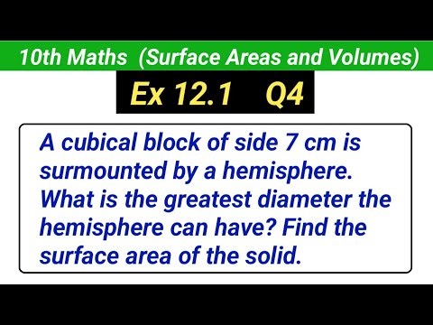 Class 10 maths ex 12.1 q4 | Surface Areas and Volumes | Ncert Maths class 10 chapter 12