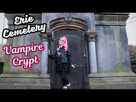 Exploring Erie Cemetery: Vampire Crypt and Urban Legends!