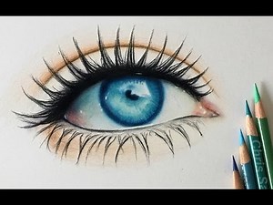 How I Draw a Realistic Colored Eye
