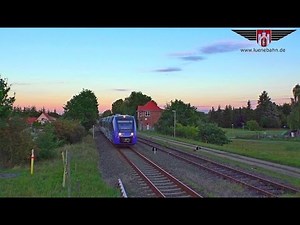 Ein Vlexx-Triebwagen auf der Wendlandbahn zw. Lüneburg & Dannenberg