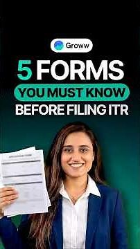 5 New Tax Forms Salaried People Must Know #taxfiling #india