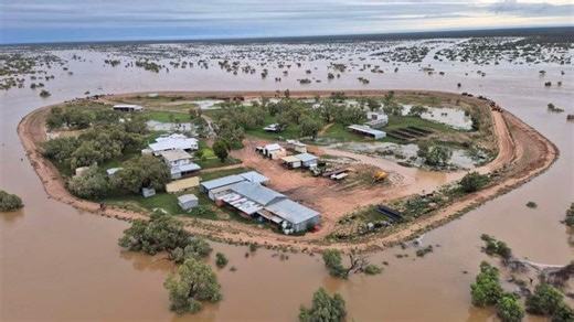 Two years of rain in 24 hours swamps NT roadhouse