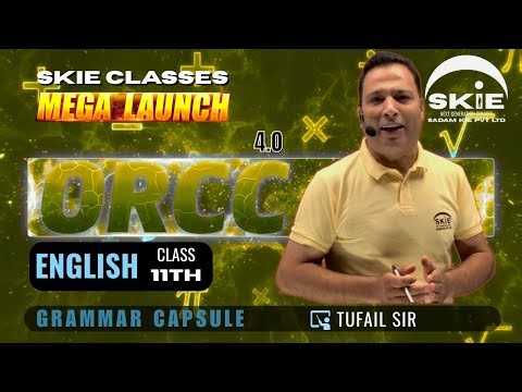 ORCC 2025 || Class 11th || Lecture-01 || Grammar Capsule || English || SKIE CLASSES #orcc #jkbose