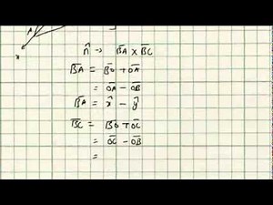 Normal vector to a plane