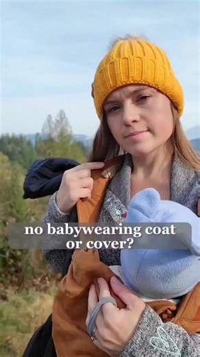 So many ways to utilize a hair tie (or two) to make your jacket stay on you and baby. I like the first method because I can keep it in place and even take baby on and off without having to remove it or having it get messed up. Little hacks can save your wallet- especially with rising costs, but, if you choose to invest in a solid babywearing coat- I've got a blog post all about top options on my website. You can check it out here: https://letstalkbabywearing.com/staying-warm-and-dry-while-babywe