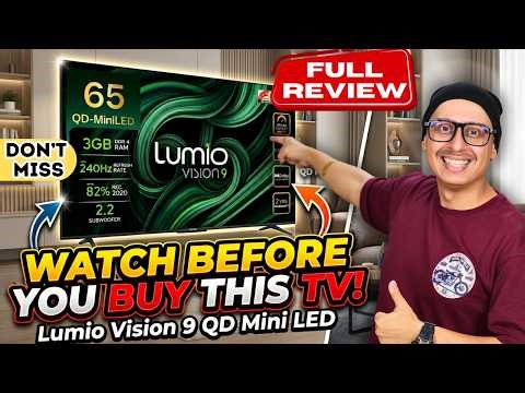 Best TV 2026 in India ? Lumio Vision 9 QD Mini LED TV 🔥 Is this the Best 4K TV in India ?