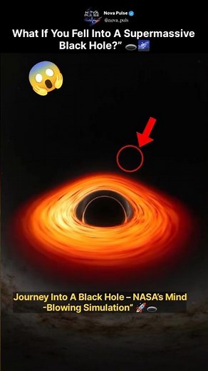What If You Fell Into A Supermassive Black Hole | #shorts #space #blackhole #viral #universe