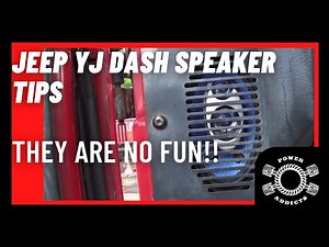 YJ Dash Speaker install tips #poweraddictscrew #jeepwrangleryj #jeepyj