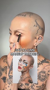 4.2K views · 129 reactions | a little sad clown makeup tutorial for y’all #clownmakeup #avantgardemakeup | Meicro soft | Facebook