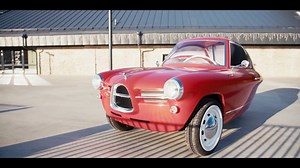 Nobe 100 is a Beautiful Vintage-themed Three-wheeled Electric Car