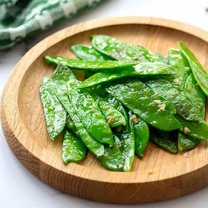 Sugar Snap Peas with Garlic - The Wholesome Dish